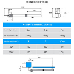 CAME KRONO 300 Swing Gate Motor 
