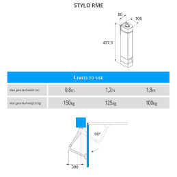 CAME STYLO/1 Swing Gate Motor 24V - Kit M
