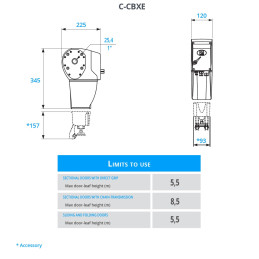 CAME CBX-E motor for garage door