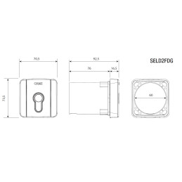 Schlüsseltaster CAME SELD2FDG (806SL-0060) Unterputz